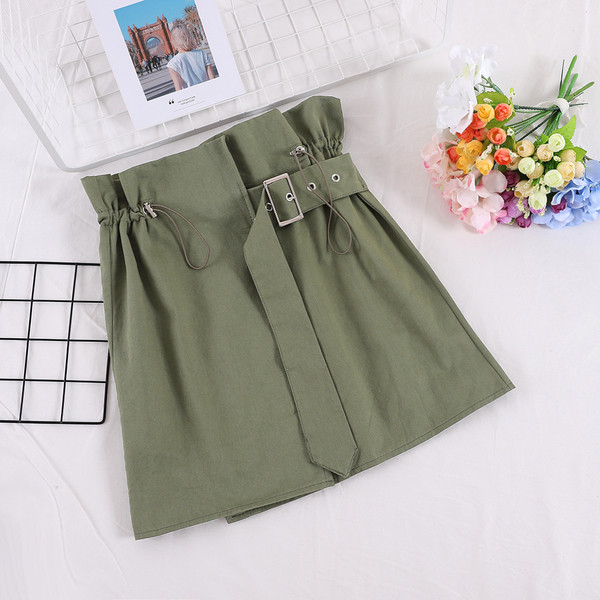 Fusta de dama moderna cu transfer si cravate in mai multe culori