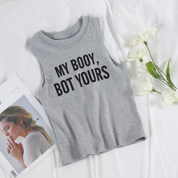 Top de damă de zi cu zi cu inscripție și decolteu O în mai multe culori