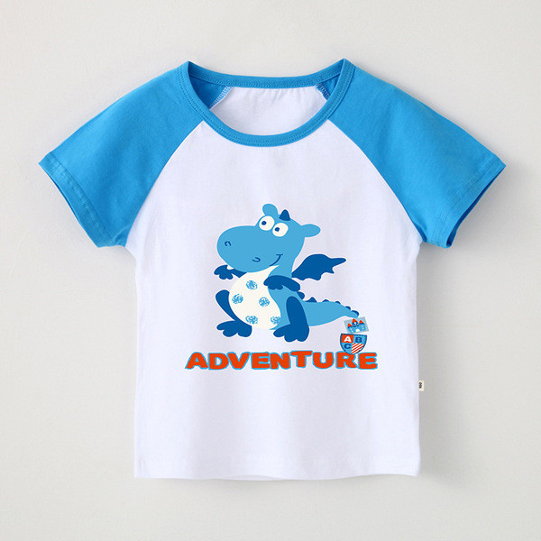 Gyermek póló fiúknak, rövid ujjú három színben