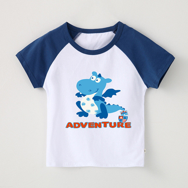 Gyermek póló fiúknak, rövid ujjú három színben