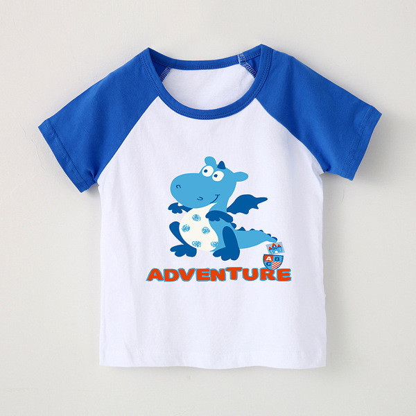 Gyermek póló fiúknak, rövid ujjú három színben