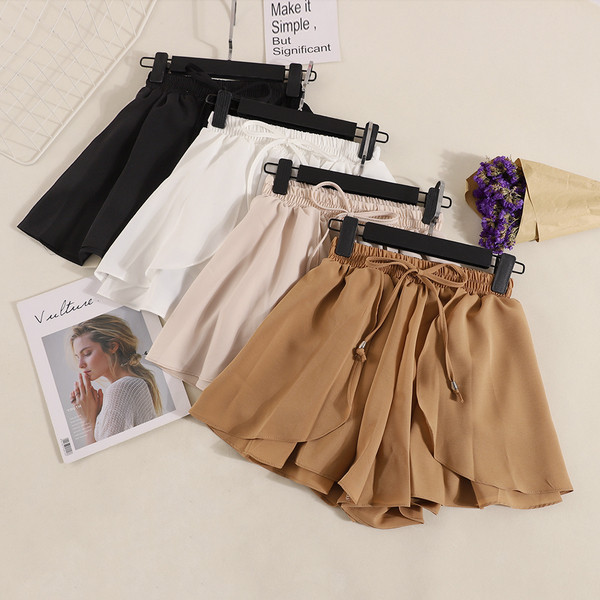 Pantaloni eleganti de dama cu cravate in patru culori