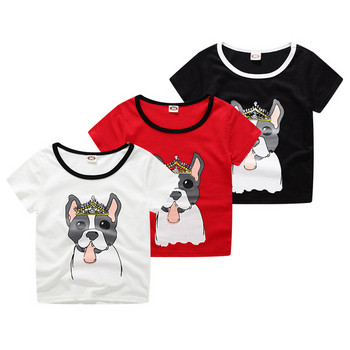 Παιδικό t-shirt για κορίτσια σε δύο χρώματα με εφαρμογή
