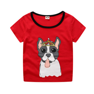 Gyermek póló lányoknak két színben, rátéttel