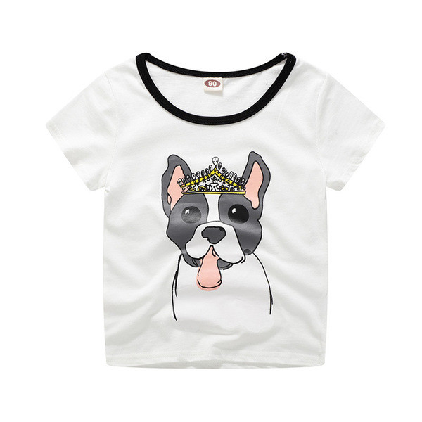 Gyermek póló lányoknak két színben, rátéttel