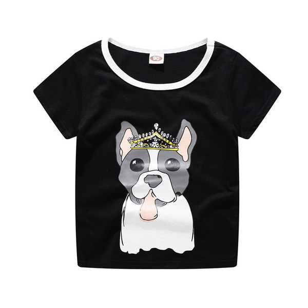 Gyermek póló lányoknak két színben, rátéttel