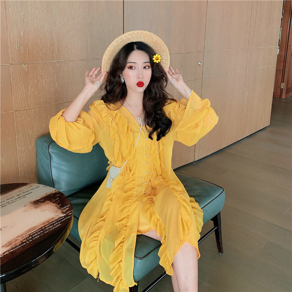 Rochie de dama moderna model lat cu nasturi