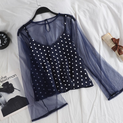 Modern női pecsétblúz + felső három színben