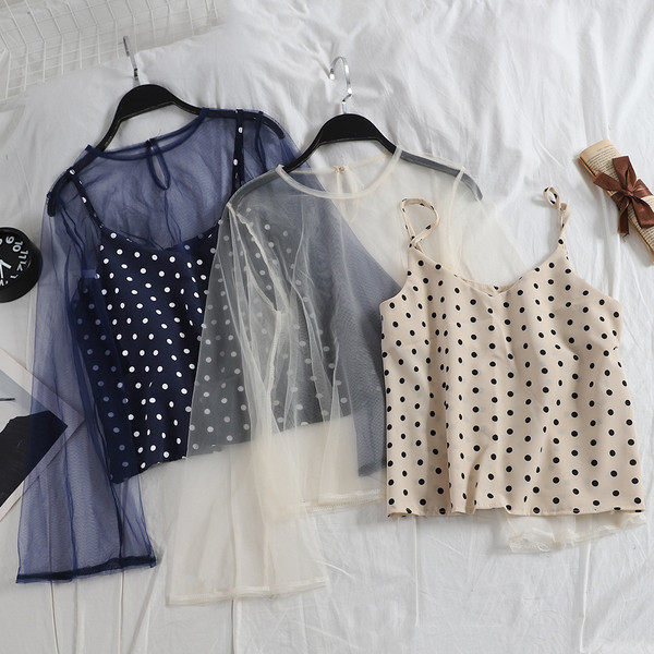 Modern női pecsétblúz + felső három színben