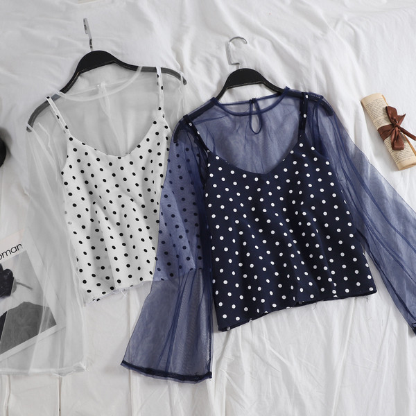 Modern női pecsétblúz + felső három színben