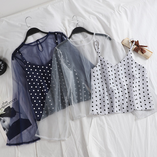 Modern női pecsétblúz + felső három színben