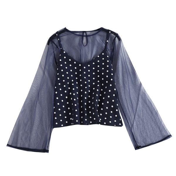 Modern női pecsétblúz + felső három színben