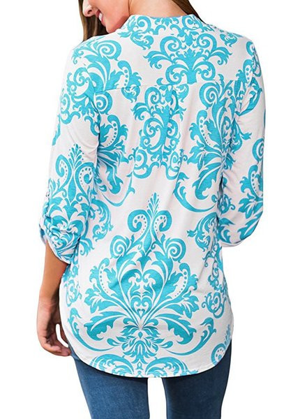 Bluză de damă modernă cu decolteu în V în mai multe culori