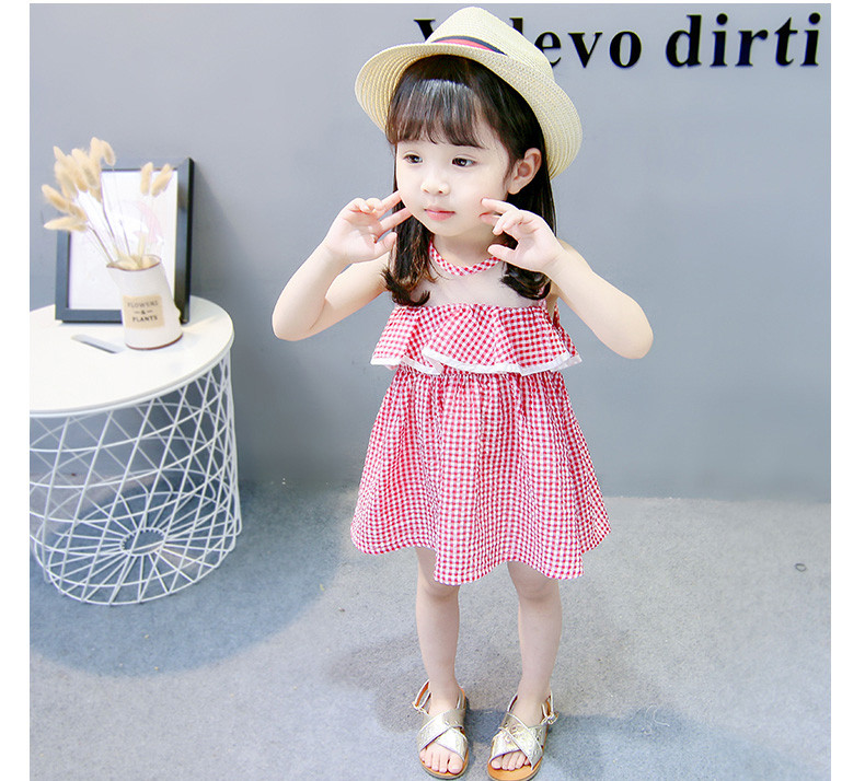 Piros színű modern gyerekruha