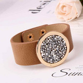 Női modern karkötő három színben kövekkel