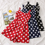 Aktuális női overál pöttyökkel több színben