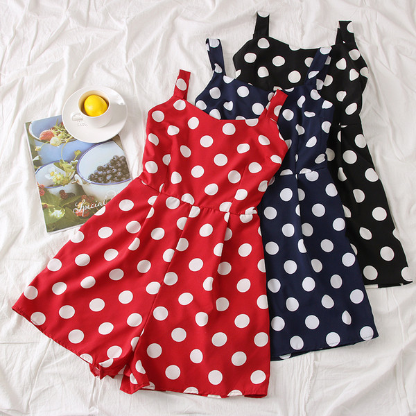 Aktuális női overál pöttyökkel több színben