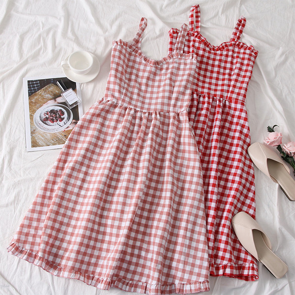 Új modell kockás női ruha többféle színben