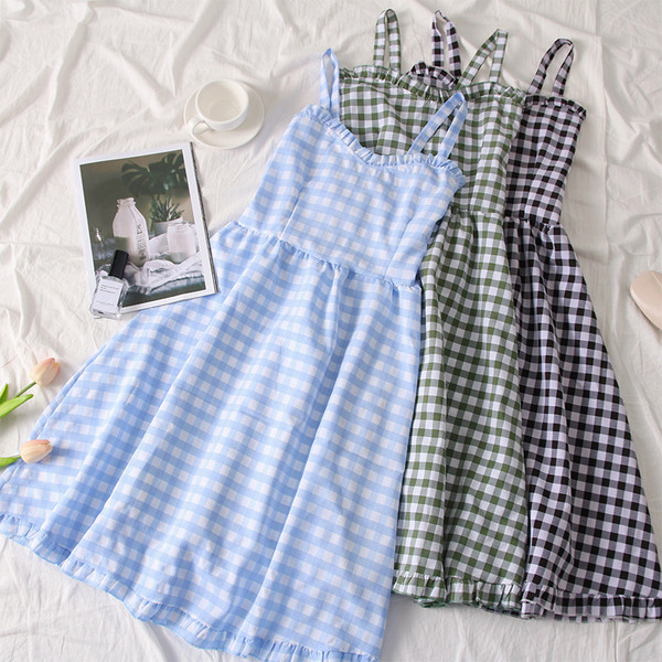 Új modell kockás női ruha többféle színben