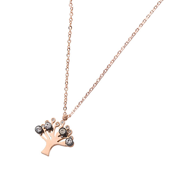 Hétköznapi női nyaklánc díszkövekkel