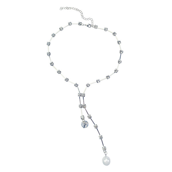 Colier elegant de dama cu pietre si perle