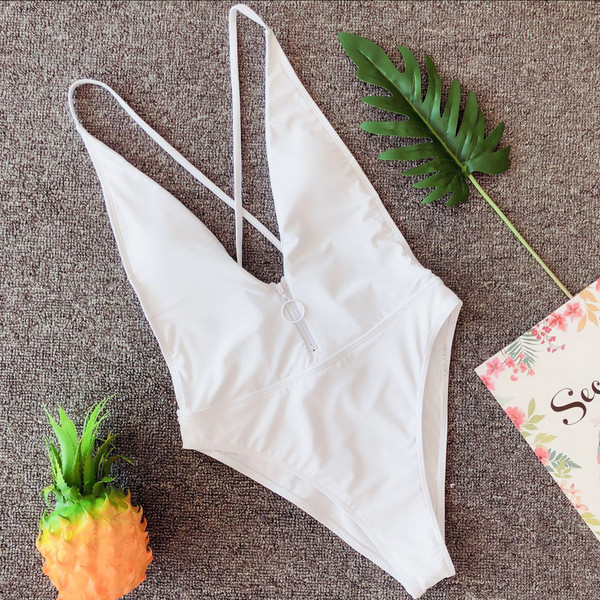 Aktuális női teljes fürdőruha cipzáros elemmel több színben