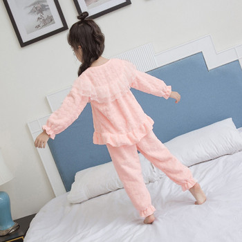 Детска пижама за момичета с връзки 