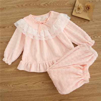 Pijamale copii pentru fete cu cravate