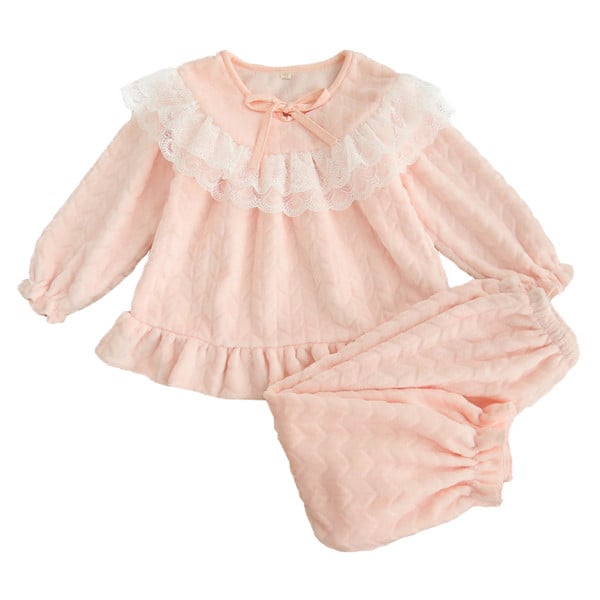 Pijamale copii pentru fete cu cravate