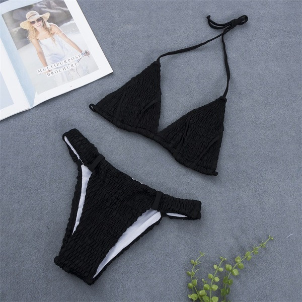 Costum de baie model NOU în două părți cu top triunghiular