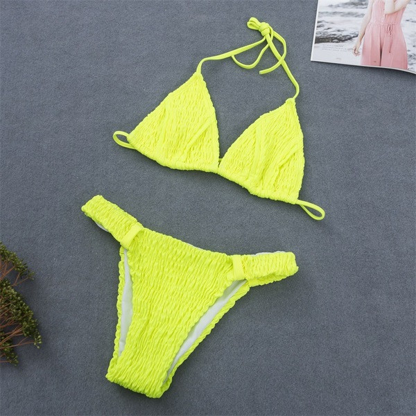 Costum de baie model NOU în două părți cu top triunghiular