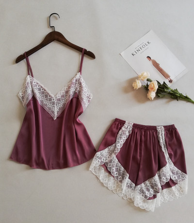 Modern női pizsama két részből, több színben