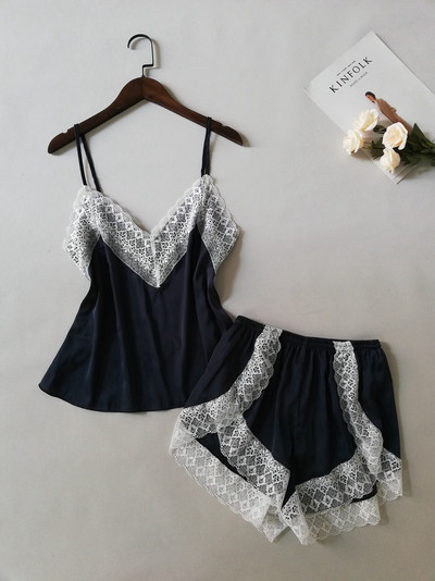 Modern női pizsama két részből, több színben