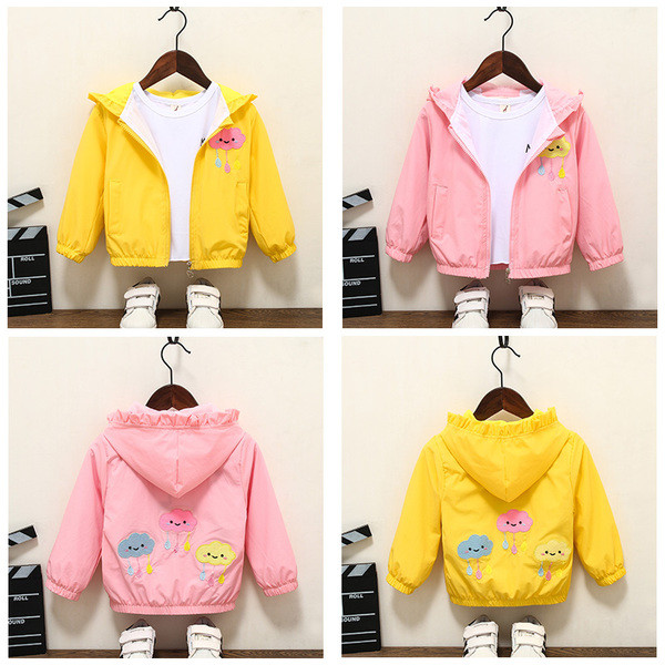 Modern gyerek tavaszi kabát lányoknak többféle színben