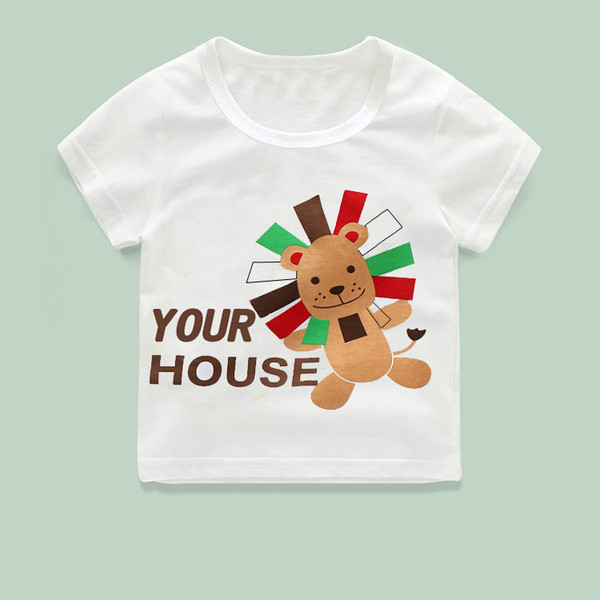 Bluză pentru copii modernă pentru fete cu aplicație în alb