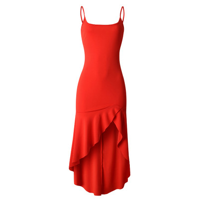 Стилна дамска рокля асиметричен модел в четири цвята