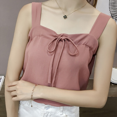 Modern női felső szalaggal, többféle színben