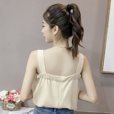 Modern női felső szalaggal, többféle színben