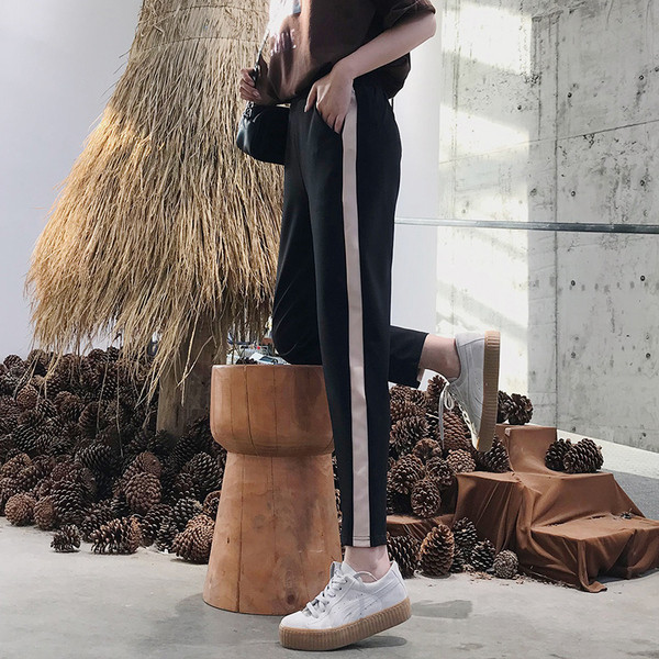 Női modern nadrág magas derékkal, három színben