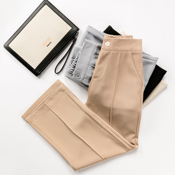 Pantaloni de dama moderni in patru culori model lat