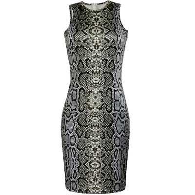 Női ruha jobb oldali és O-nyakkivágással