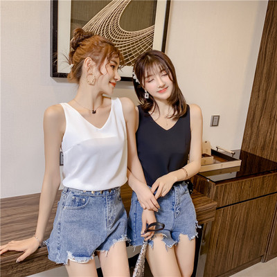 Modern női felső több színben V-nyakkal