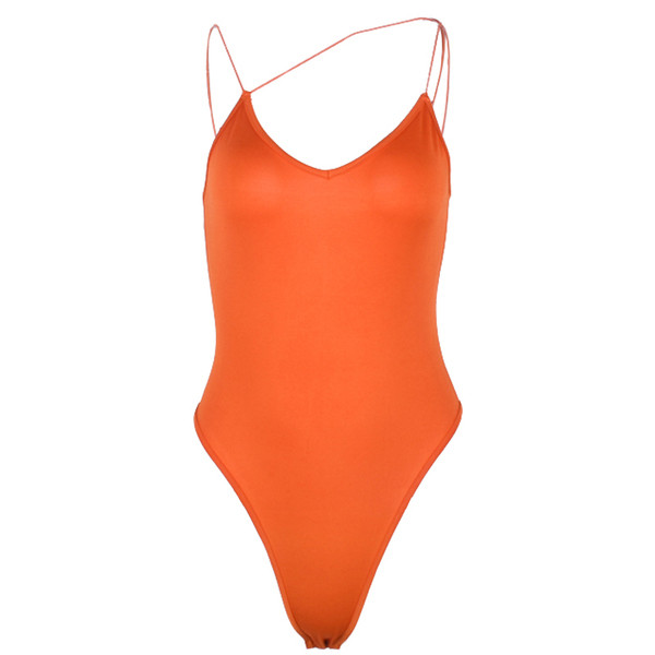Costum de baie intreg de dama in doua culori neon