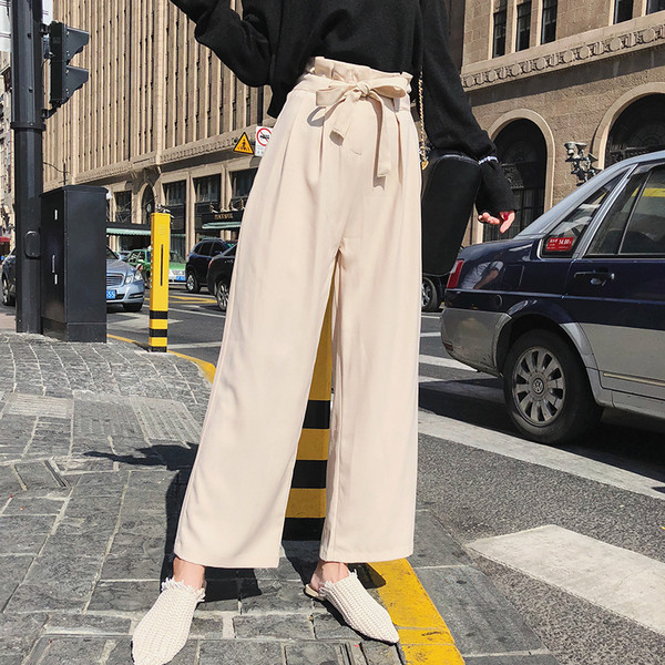 Modern, magas derékú női nadrág két színben