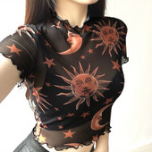 Modern női rövid blúz fehér és fekete színben