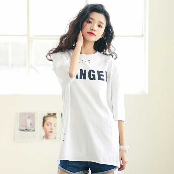 Női sportpóló 3/4-es ujjal