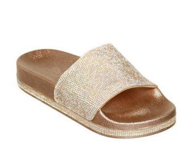 Alkalmi női papucs lapos talppal, négy színben