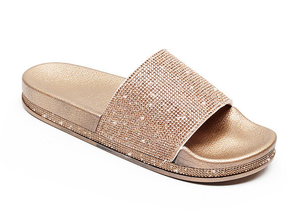 Alkalmi női papucs lapos talppal, négy színben