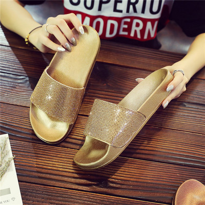 Modern lezser női papucs lapos talppal, négy színben