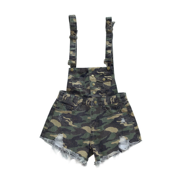 Salopeta de dama cu motive de camuflaj